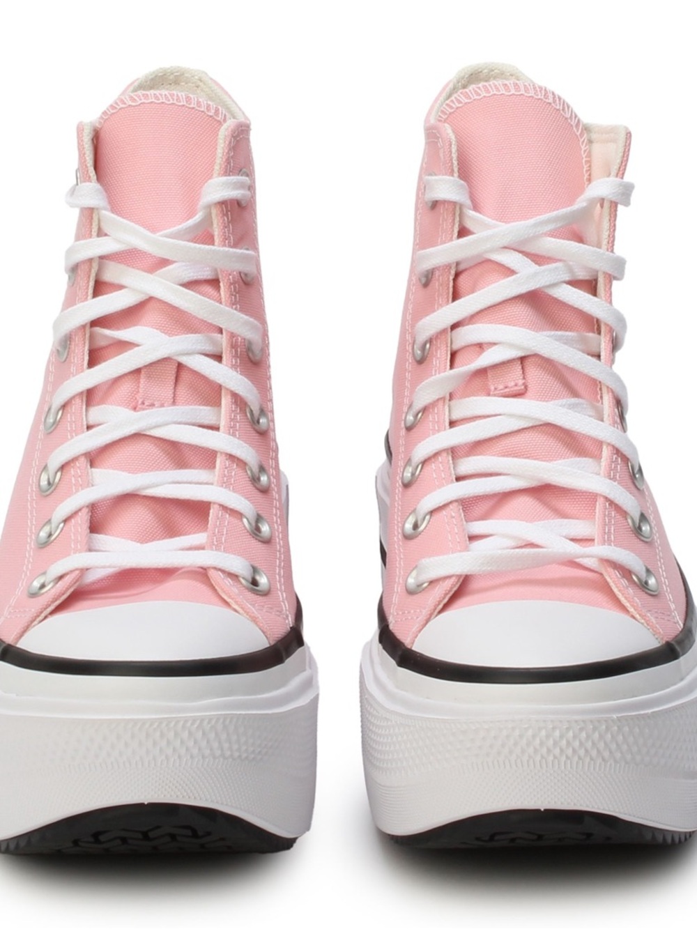 Converse Pink double stack Platform High-Top Sneakers - Picture 3 of 11